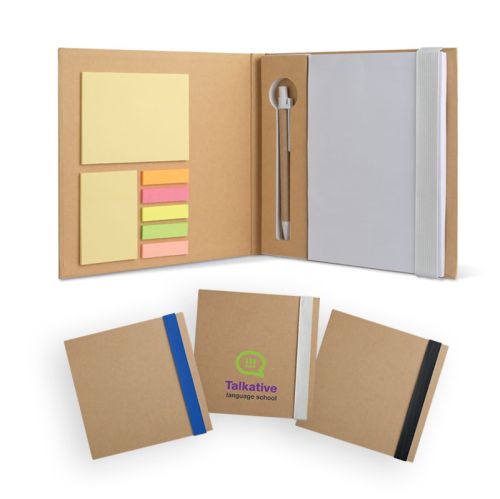 Genanvendt notesbog med sticky notes - Billede 1